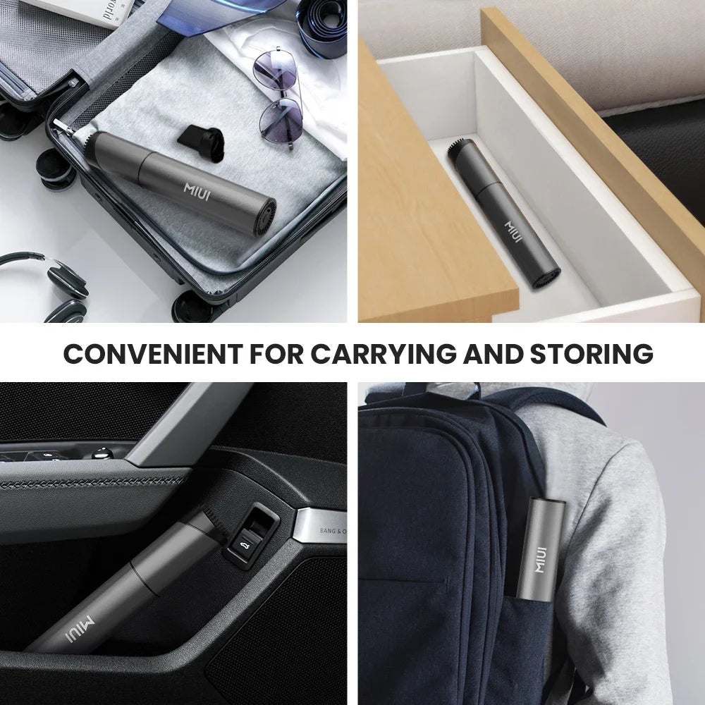Mini Portable Vacuum Cleaner Cordless Handheld Vacuum with 3 Suction