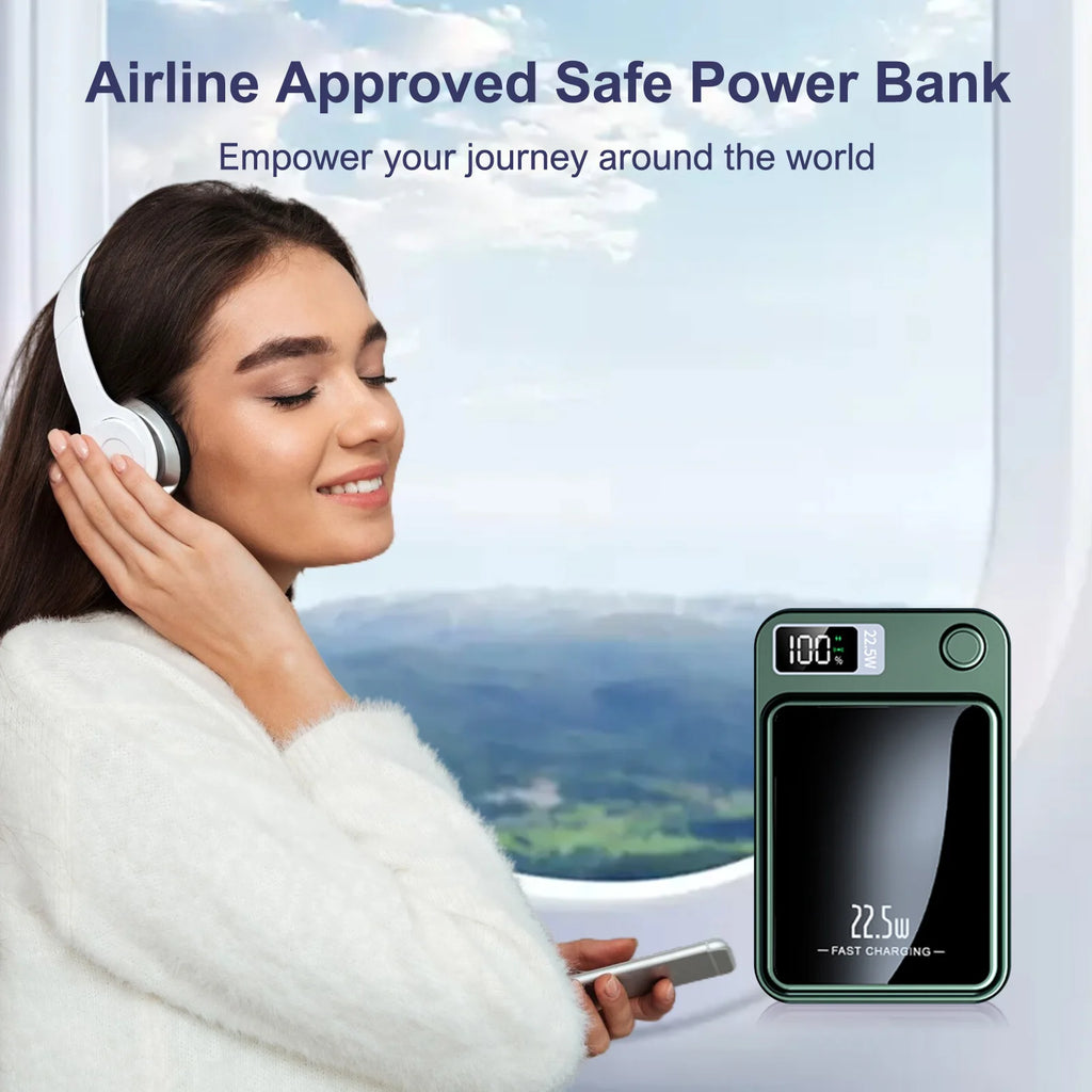10000mAh Magnetic Charger Power Bank Wireless 22.5W USB – C Foldable