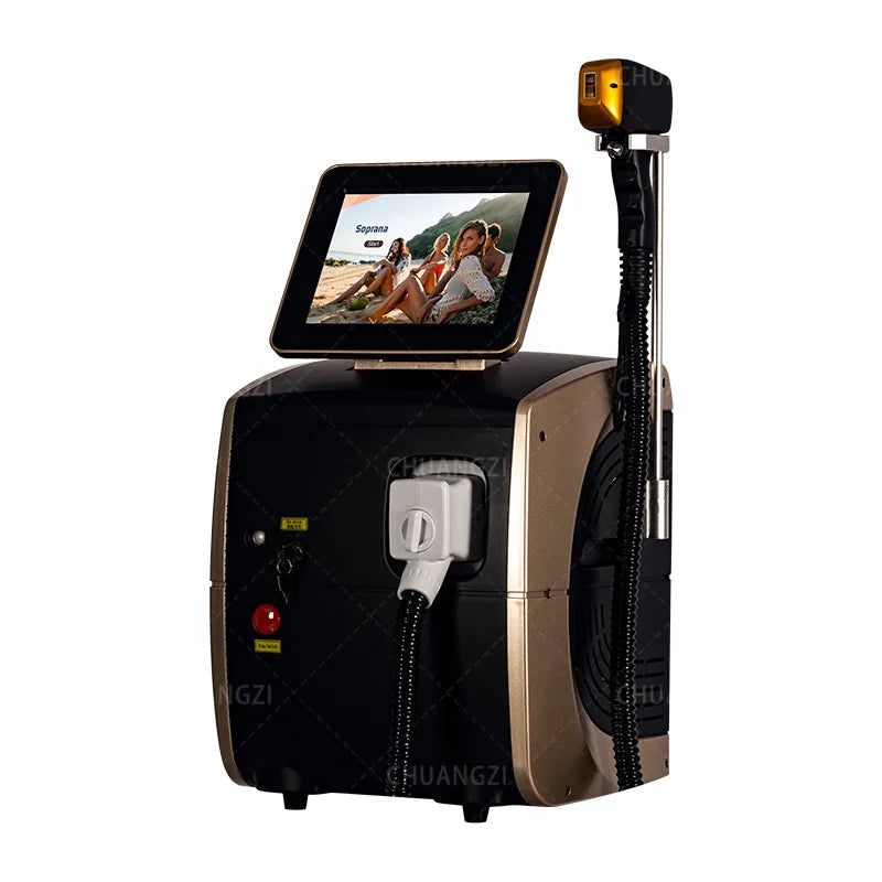 Professional Diode Ice Titanium Laser Hair Removal Machine Portable