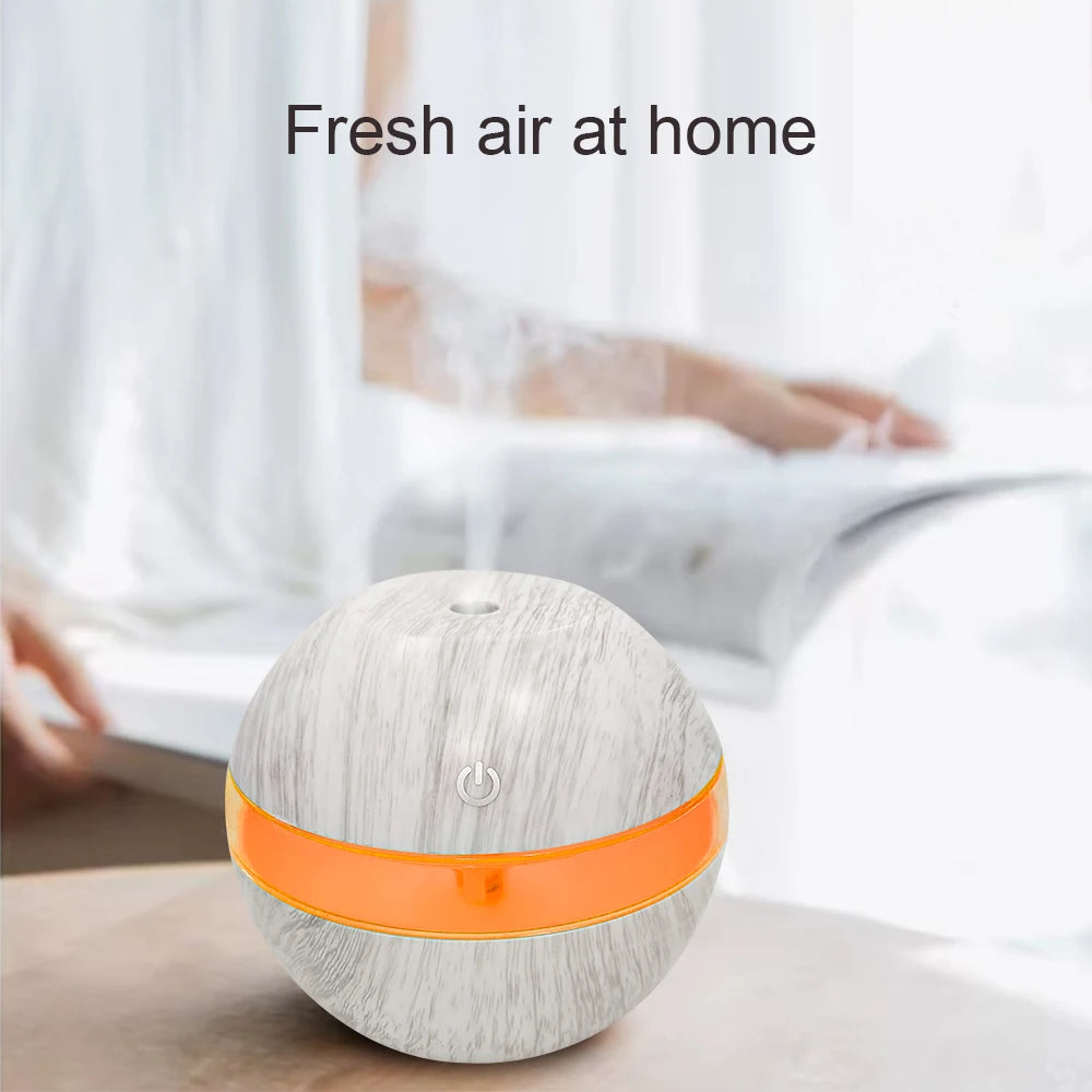 Space Saving 300ml USB Humidifier 7 LED Light Therapy Modes Pre Filt