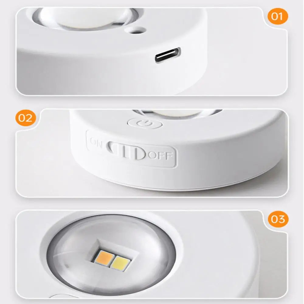 Puck Lights with Remote Magnetic Under Cabinet Indoor Lighting 500mA