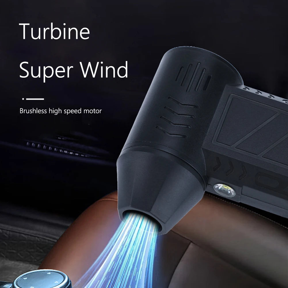 Mini Turbo Jet Fan Rechargeable Electric Air Duster 110000RPM Air Bl