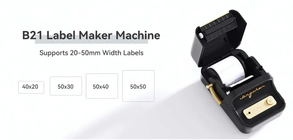 Niimbot B21 Mini Portable Printer Adhesive Label Thermal Printer Wir