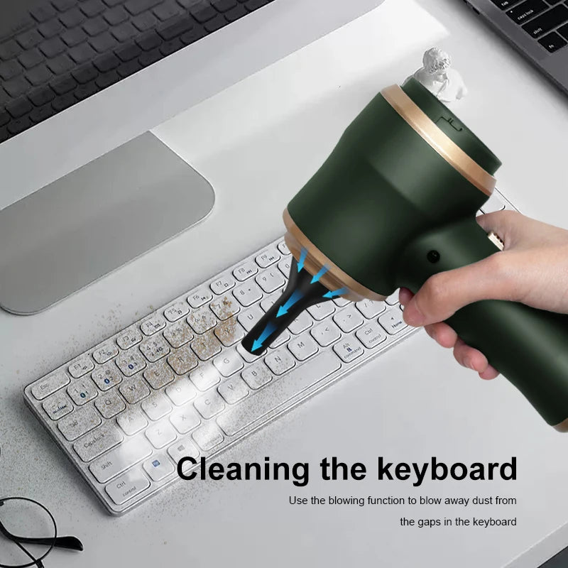 ABS Car Vacuum Cleaner Household Appliances Portable Battery Long Li