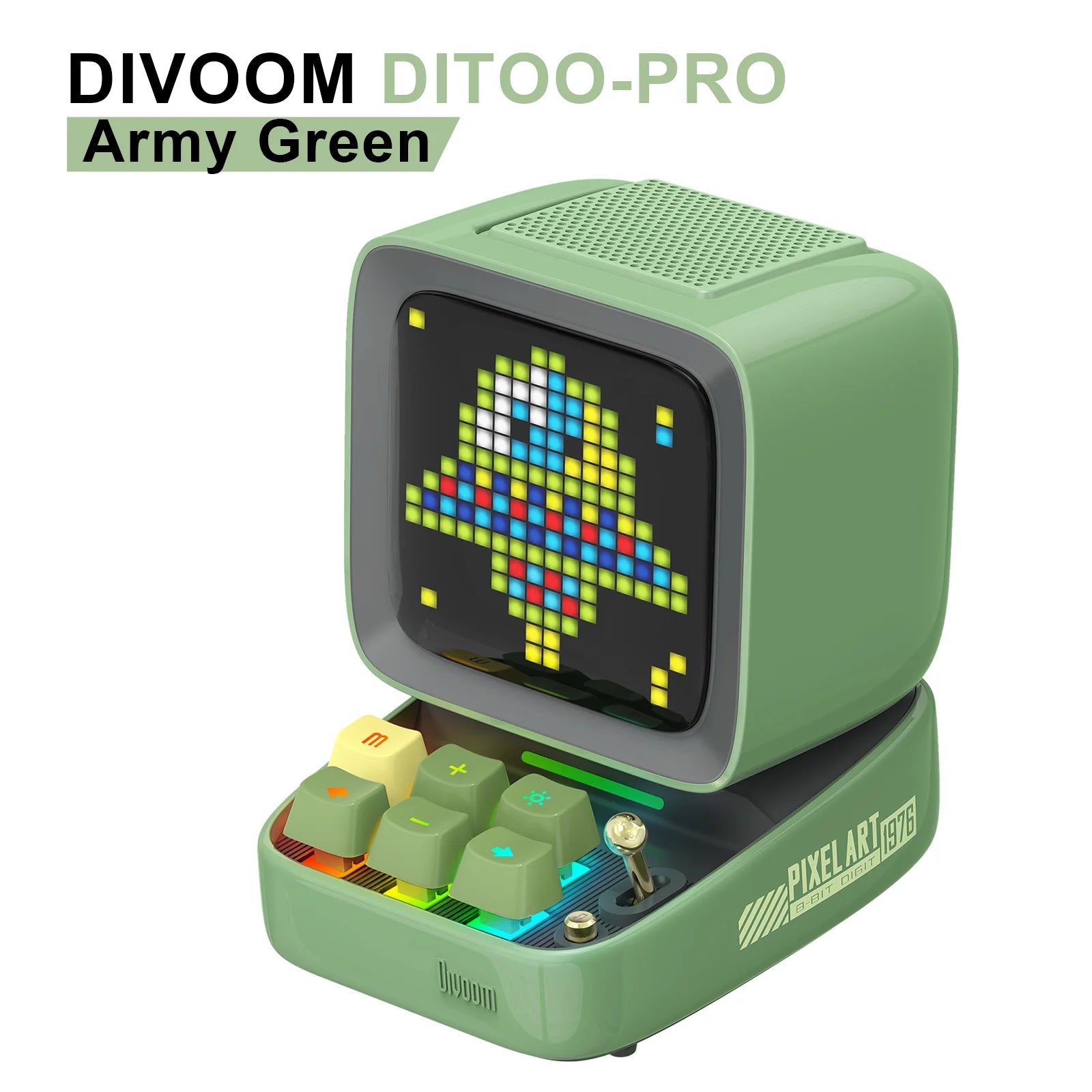 Divoom Ditoo – Pro Retro Pixel Art Bluetooth Portable Speaker Alarm