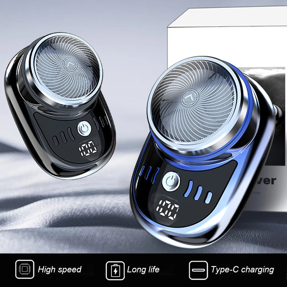 Men Mini Electric Travel Shaver USB Charging Face Beard Trimmer with