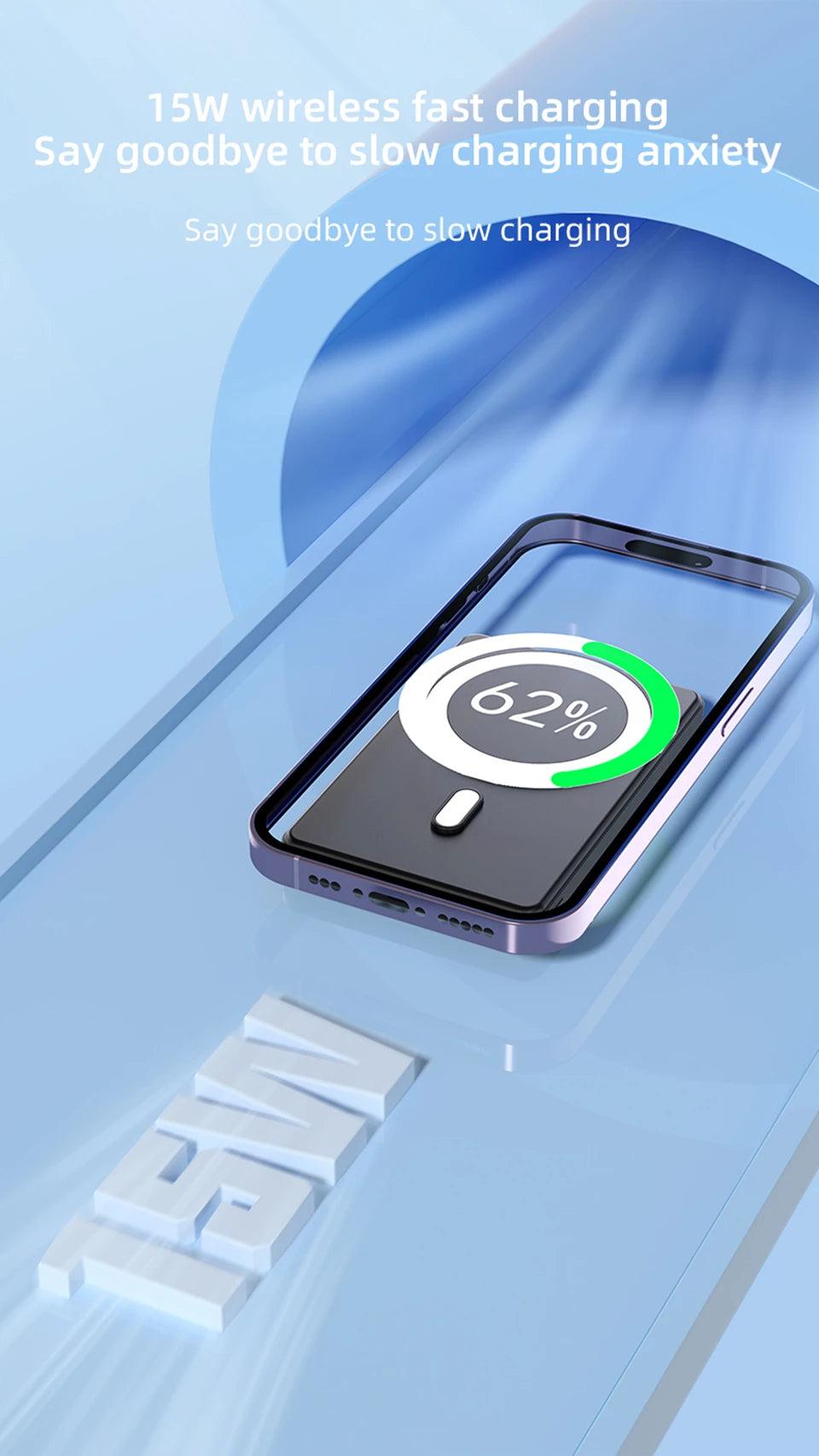 Magnetic Wireless Power Bank for Magsafe for IPhone 16 15 14 13 12 P