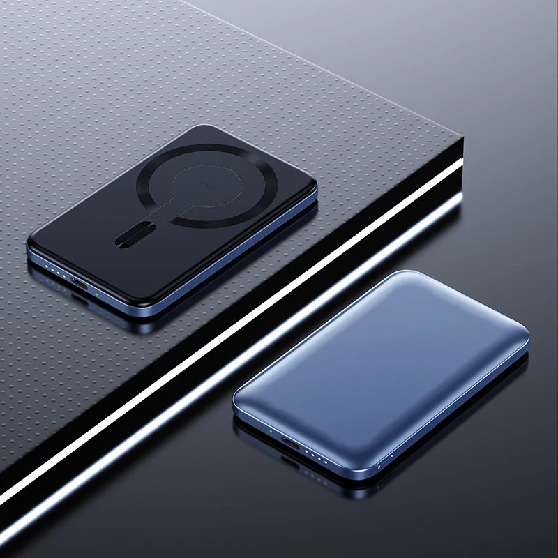 Thin Wireless Power Bank Magnetic PD20W 5000mAh Portable Fast Chargi
