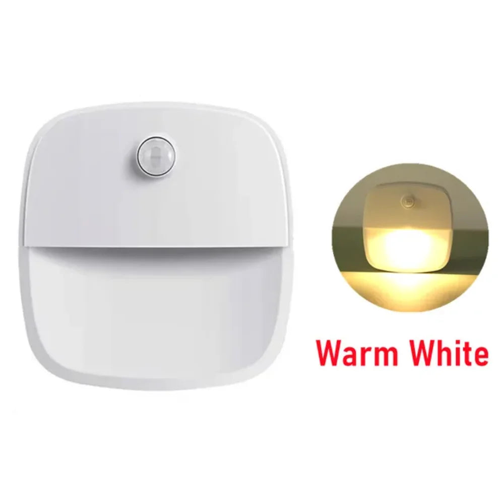 2Pcs Motion Sensor Light Wireless Night Lights AAA Battery Powered B