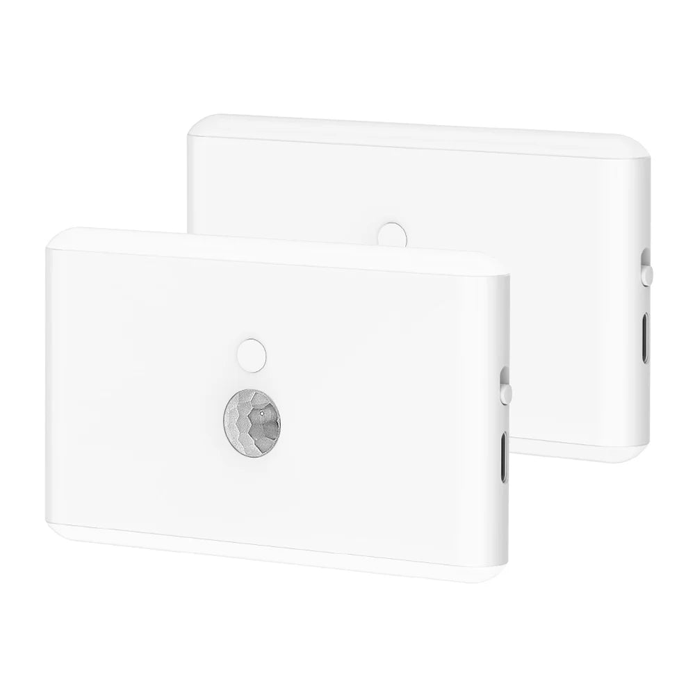 2PCS Magnetic Motion Sensor Night Light USB Rechargeable 5 Colors 10