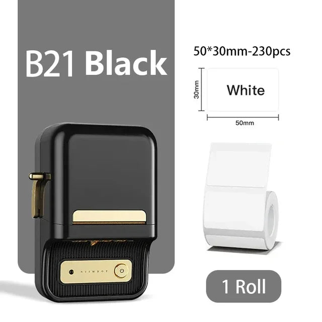 Niimbot B21 Mini Portable Printer Adhesive Label Thermal Printer Wir