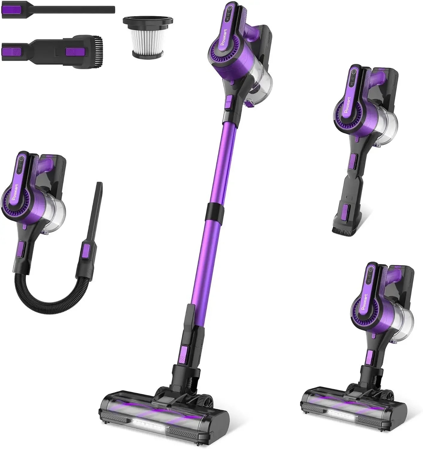 Poweart V870 Cordless Vacuum Cleaner 30KPa 8 – in – 1 Stick Vacuum U