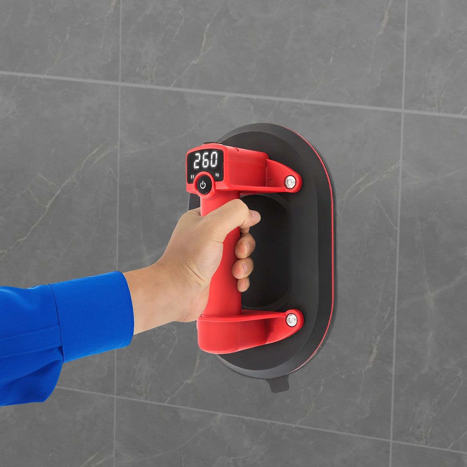260kg Electric Vacuum Suction Cup Lifter with Digital Display Rechar