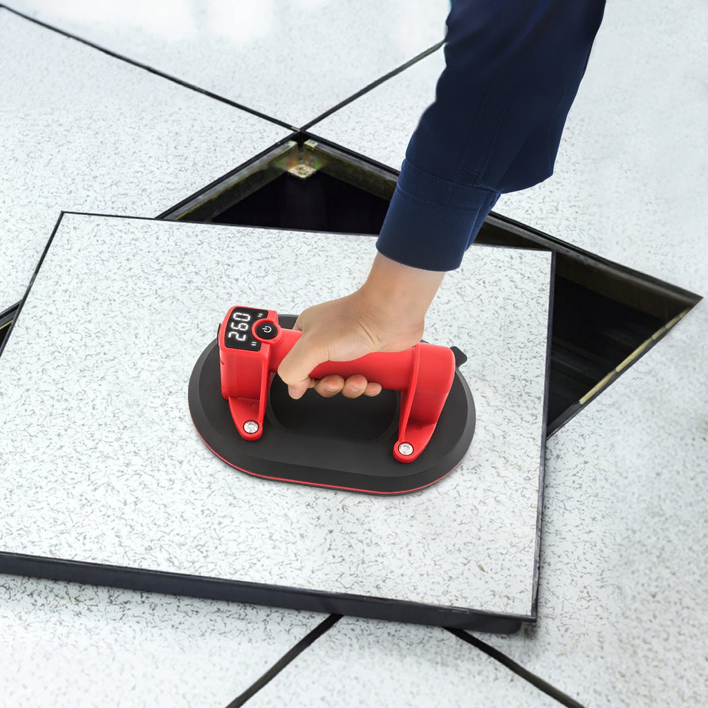 260kg Electric Vacuum Suction Cup Lifter with Digital Display Rechar