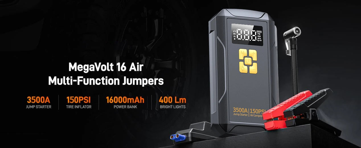 Jump Starter with Air Compressor 3500A Jump Starter 150PSI Air Pump