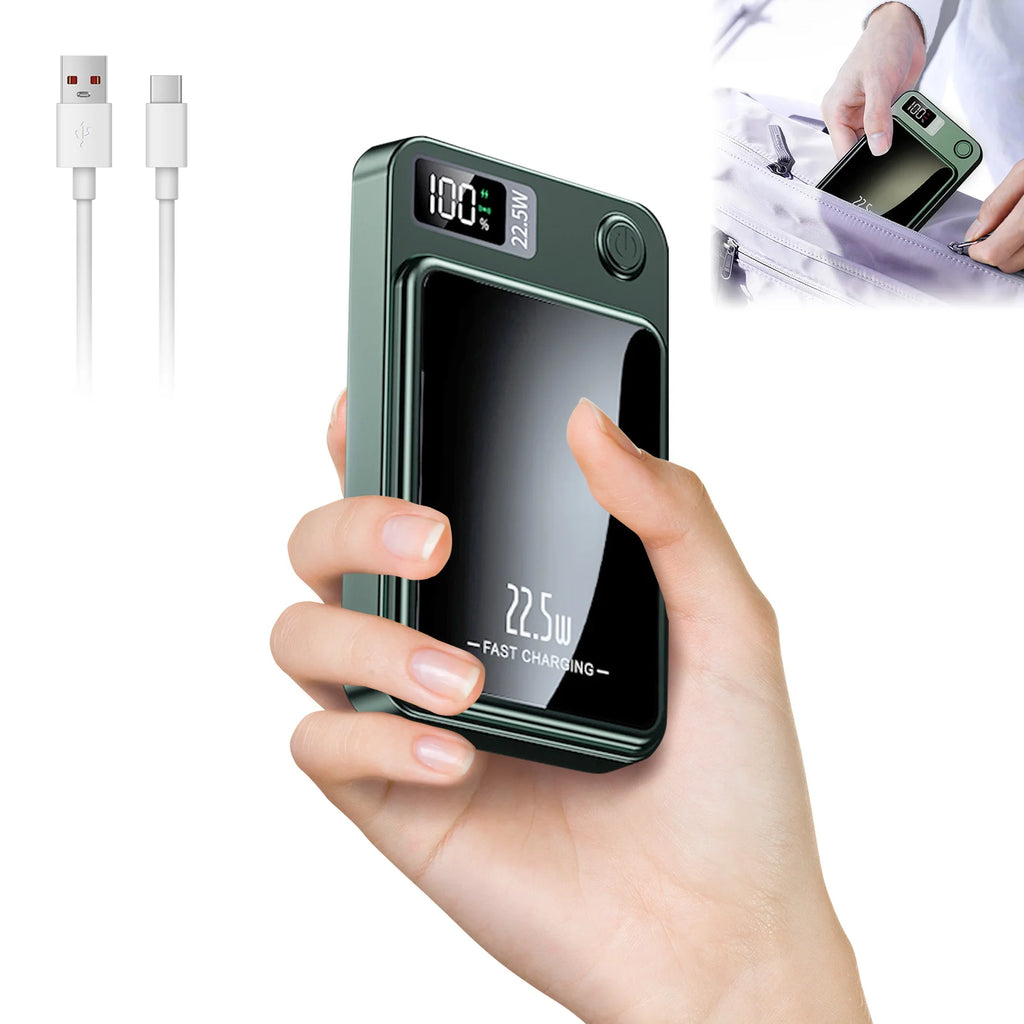 10000mAh Magnetic Charger Power Bank Wireless 22.5W USB – C Foldable