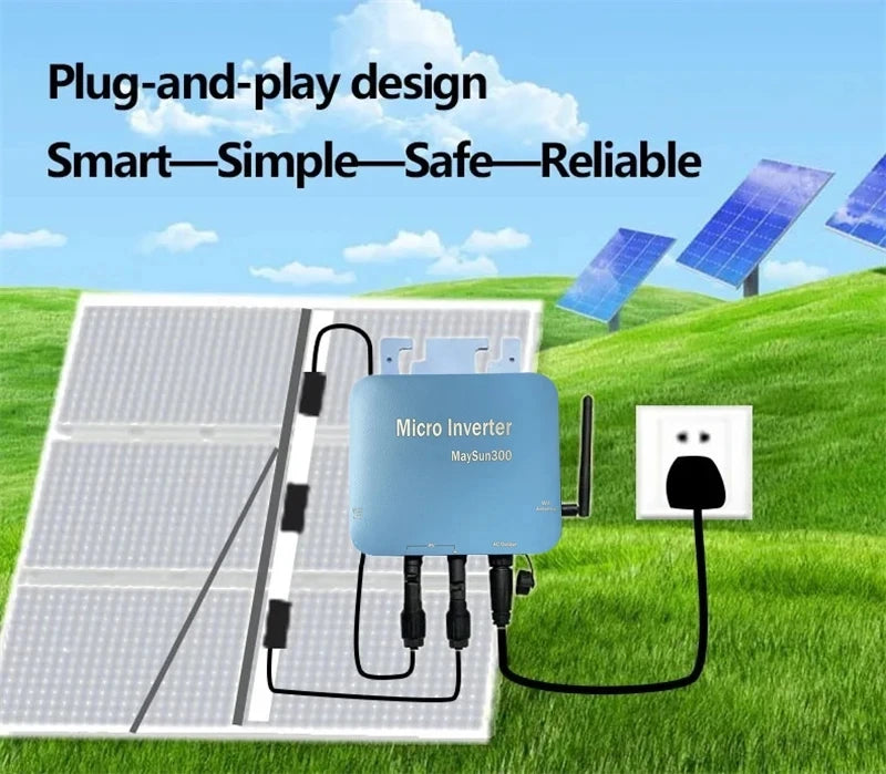 600W on Grid Solar Micro Inverter Waterproof with Connector WIFI Clo