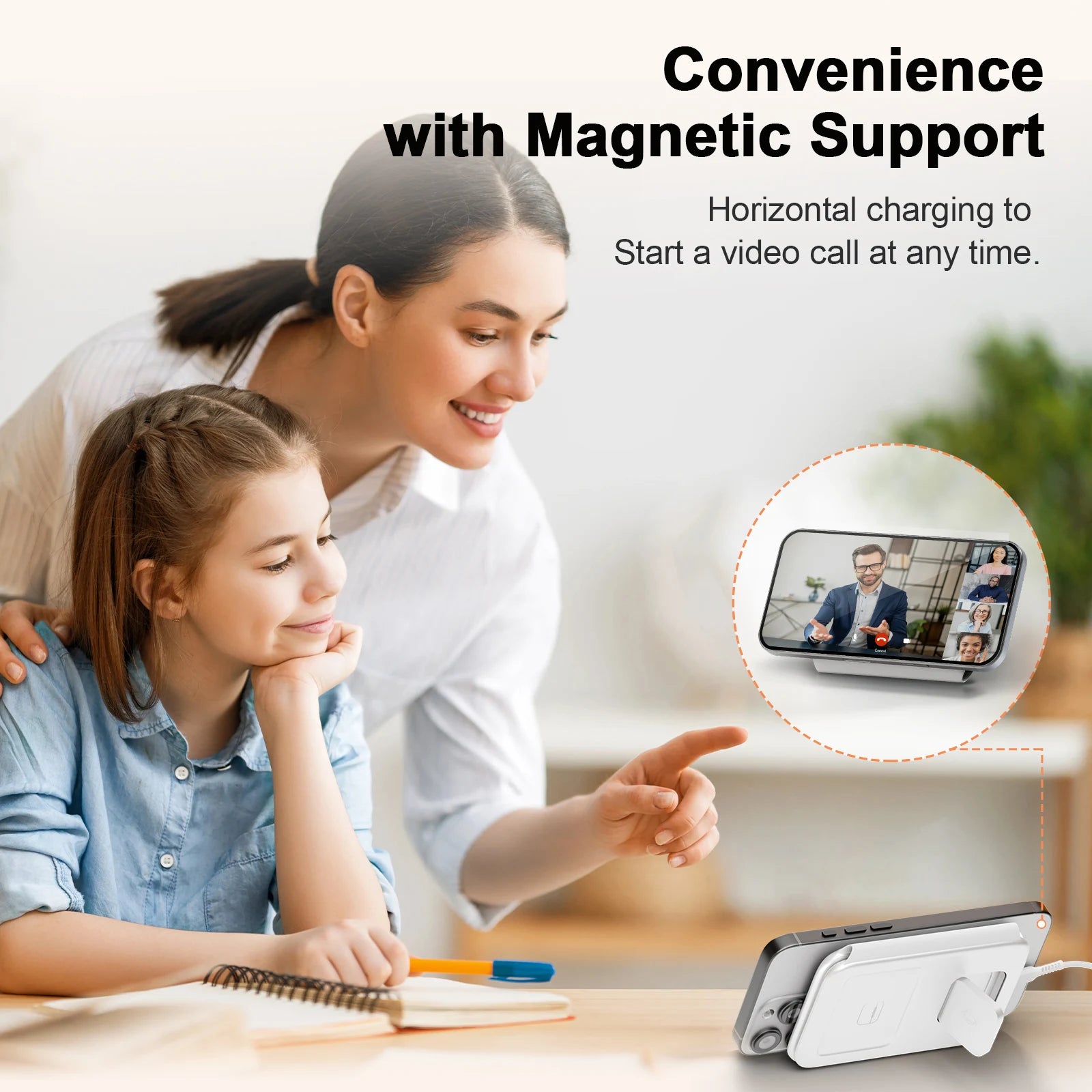 3 in 1 Wireless Charger Station Magnetic Foldable 15W for Apple Devi