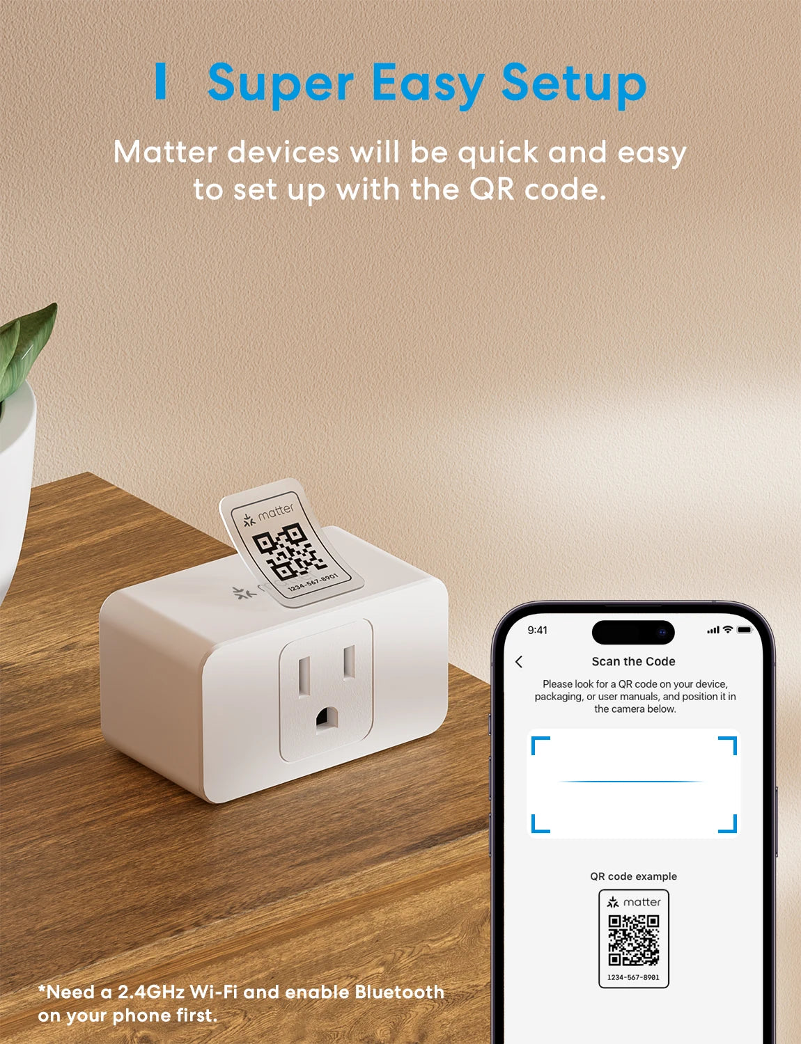 Meross Smart 4 Pack Matter Plug /CA Standard Wireless Outlet Power M