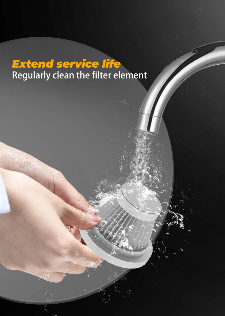 ABS Car Vacuum Cleaner Portable Powerful Wireless Vacuum Cleaner Hom