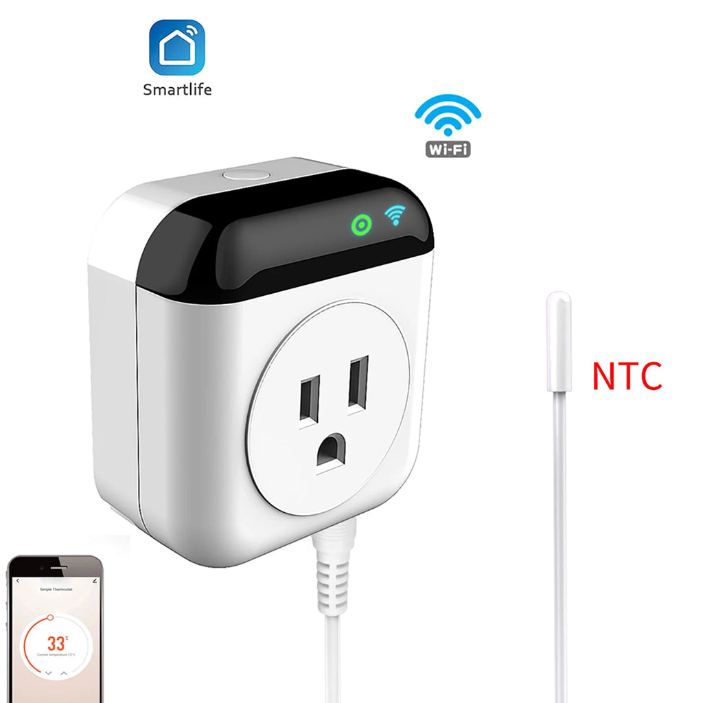 Smart Thermostat Socket 10A Programmable Timed Mini Wifi Temperature