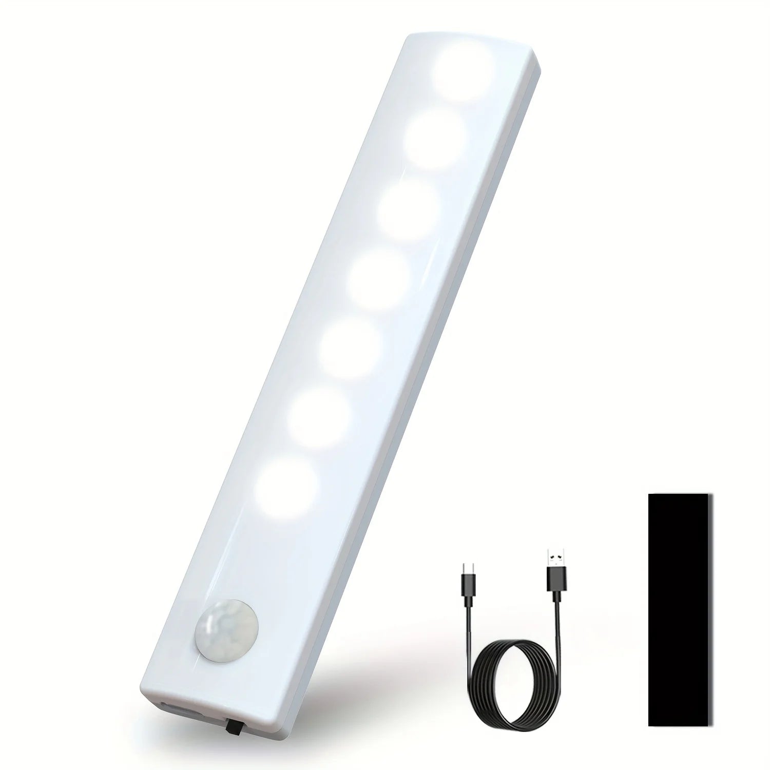 6 Pack Motion Sensor Lights Ultra – Thin USB – C Rechargeable Batter