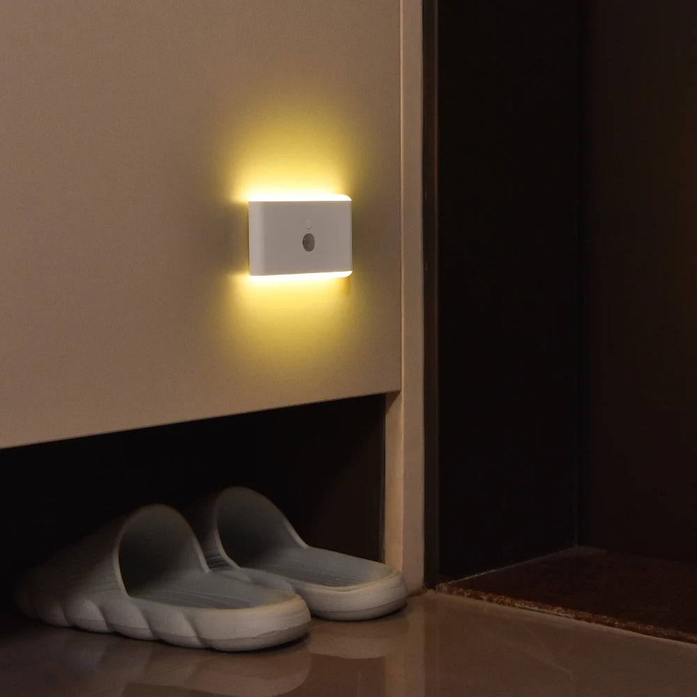 2PCS Magnetic Motion Sensor Night Light USB Rechargeable 5 Colors 10
