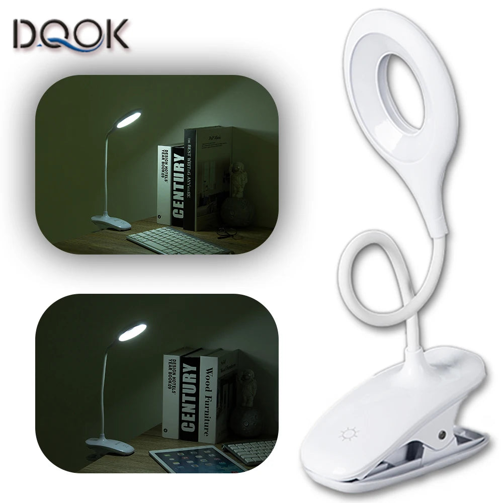 Led Desk Lamp Stepless Dimmable Touch Foldable Table Lamp Bedside Re