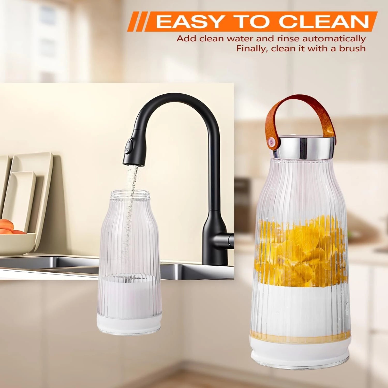 Portable Blender USB Rechargeable, Personal Blender for Shakes and S