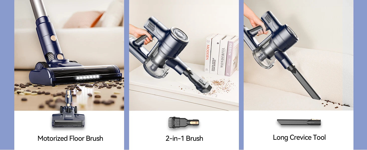 INSE I8 Corded Vacuum Cleaner 600W 23KPa Stick Vacuum Free – Stand 6