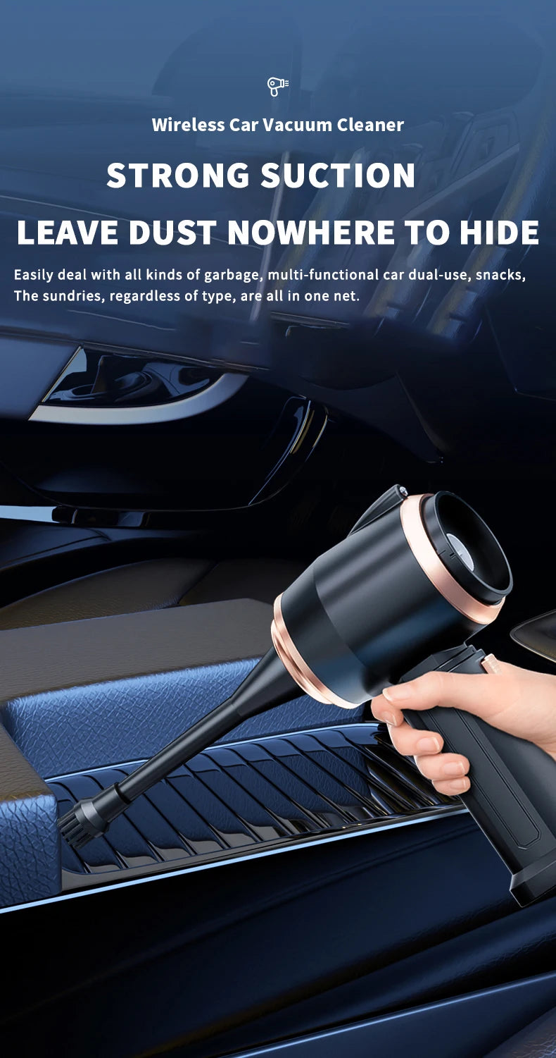 Strong Suction Brushless Vacuum Cleaner Handheld Car Vacuum 4 – in
