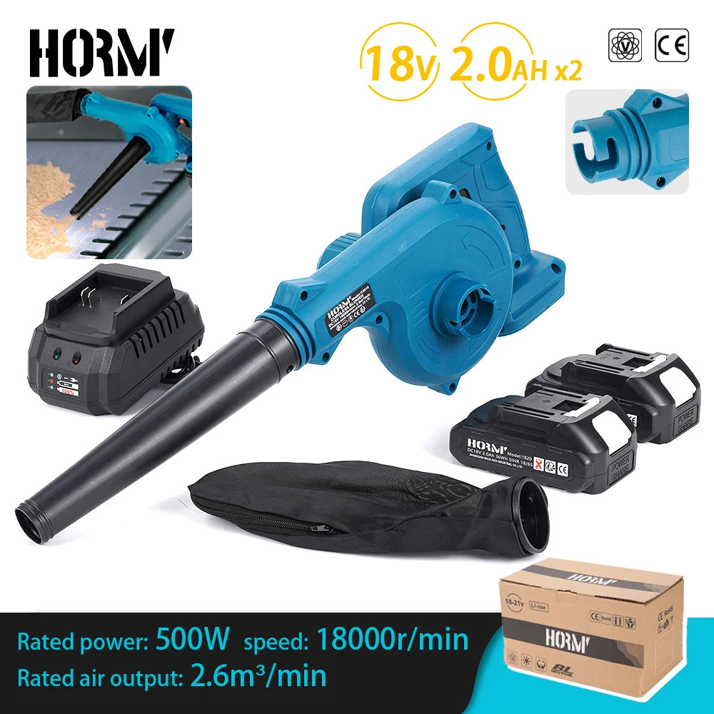 18V Blower Hair Dryer and Vacuum Cleaner Rechargeable Hair Dryer Cor