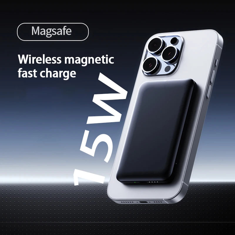 Thin Wireless Power Bank Magnetic PD20W 5000mAh Portable Fast Chargi