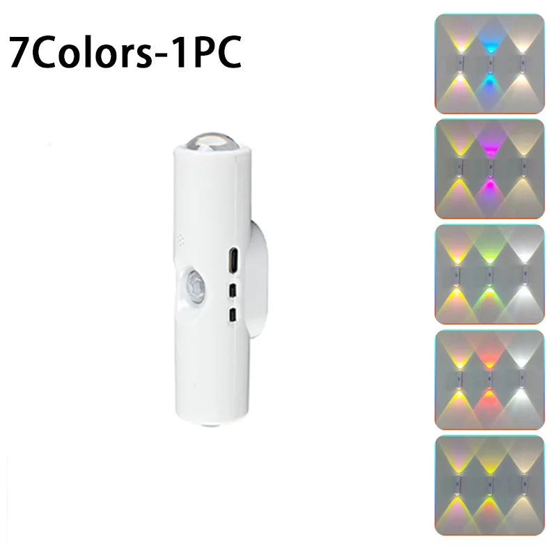 3/7Colors Magnetic Mount Color Changing Night Light with Human Body
