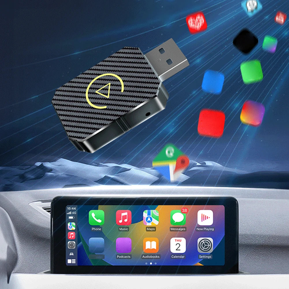 2025 New Wireless CarPlay Android Auto Adapter WiFi BT5.0 Smart Dong
