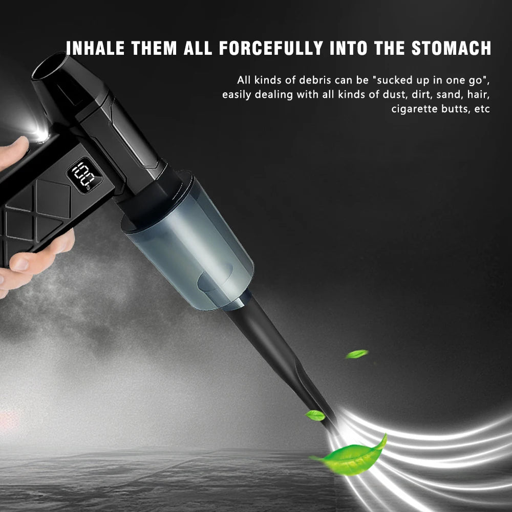 80000RPM Brushless Air Duster Dust Blower Portable Turbo Fan Cleaner