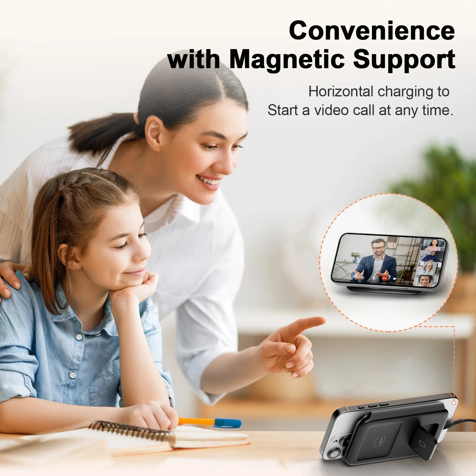 3 in 1 Wireless Charger Station Magnetic Foldable 15W for Apple Devi