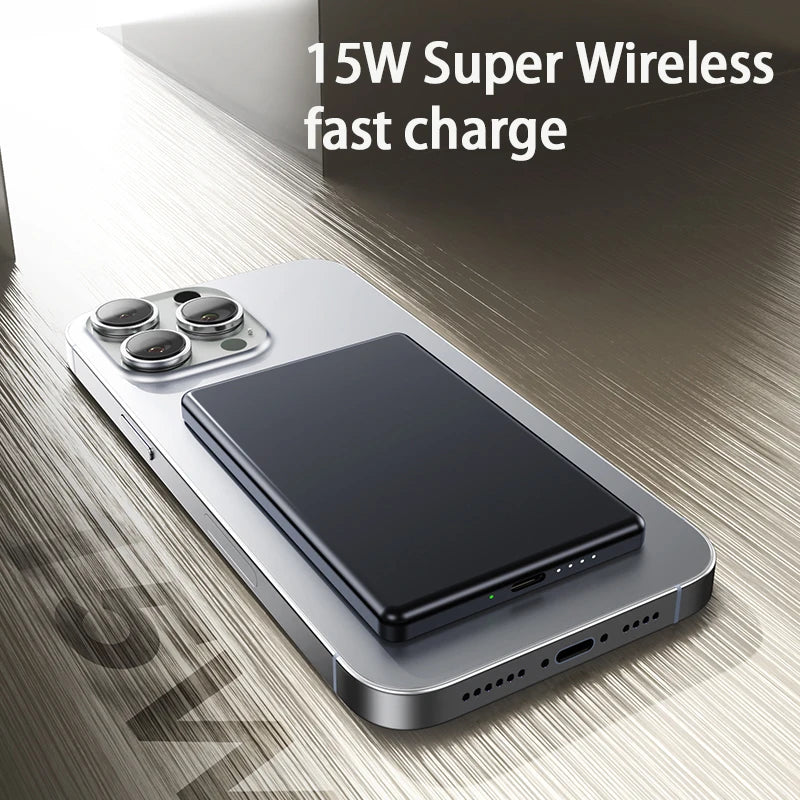 5000mAh Magnetic Power Bank Slim Wireless Powerbank Portable Externa