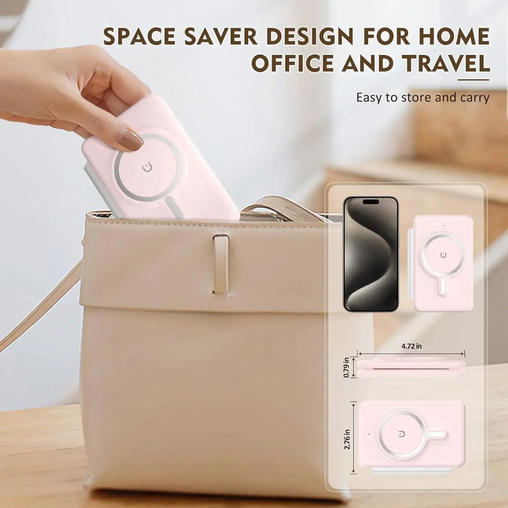 Cell Phone Wireless Charger – 3 – in – 1 Travel Charging Station for