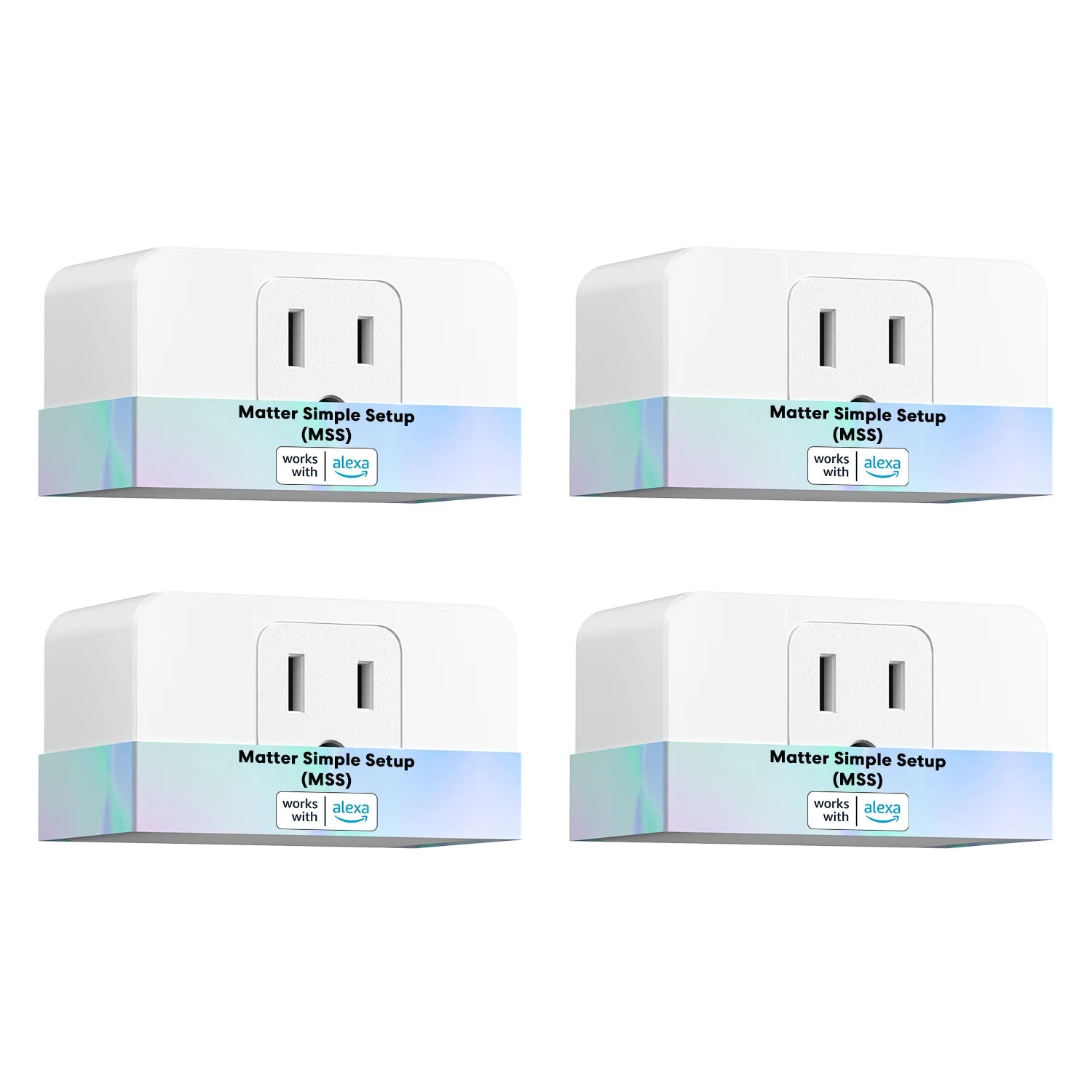 Meross Smart 4 Pack Matter Plug /CA Standard Wireless Outlet Power M