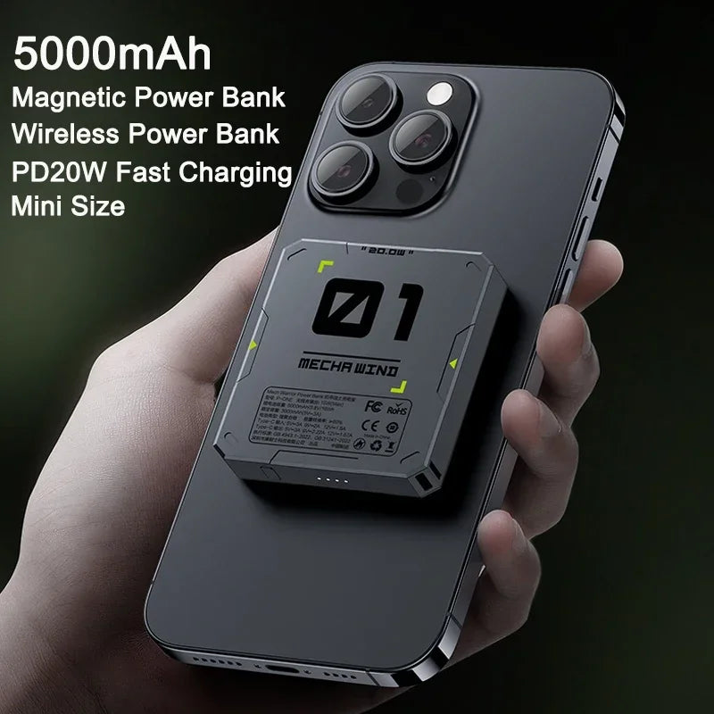 Magsafe Power Fast Charging Wireless Charging 5000mAh for Powerbank