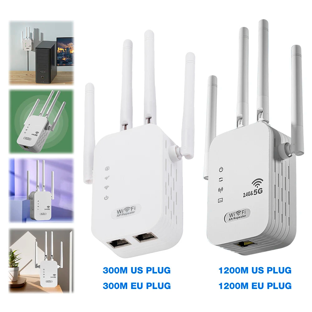 Dual – Band 2.4G 5G WiFi Repeater Signal Booster WiFi Extender 802.1