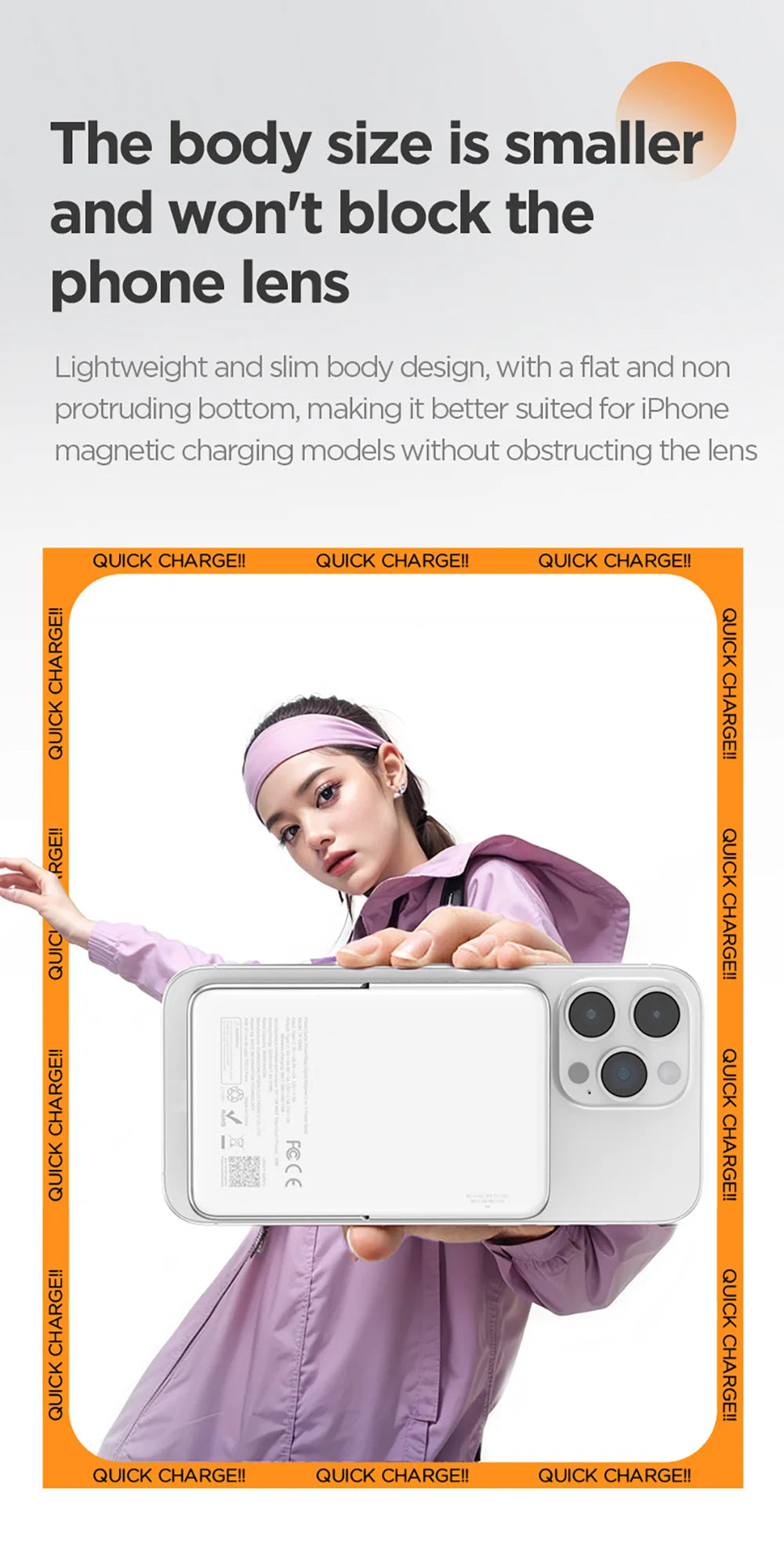 PISEN Magnetic Wireless Power Bank with Built in Stand MagSafe Compa