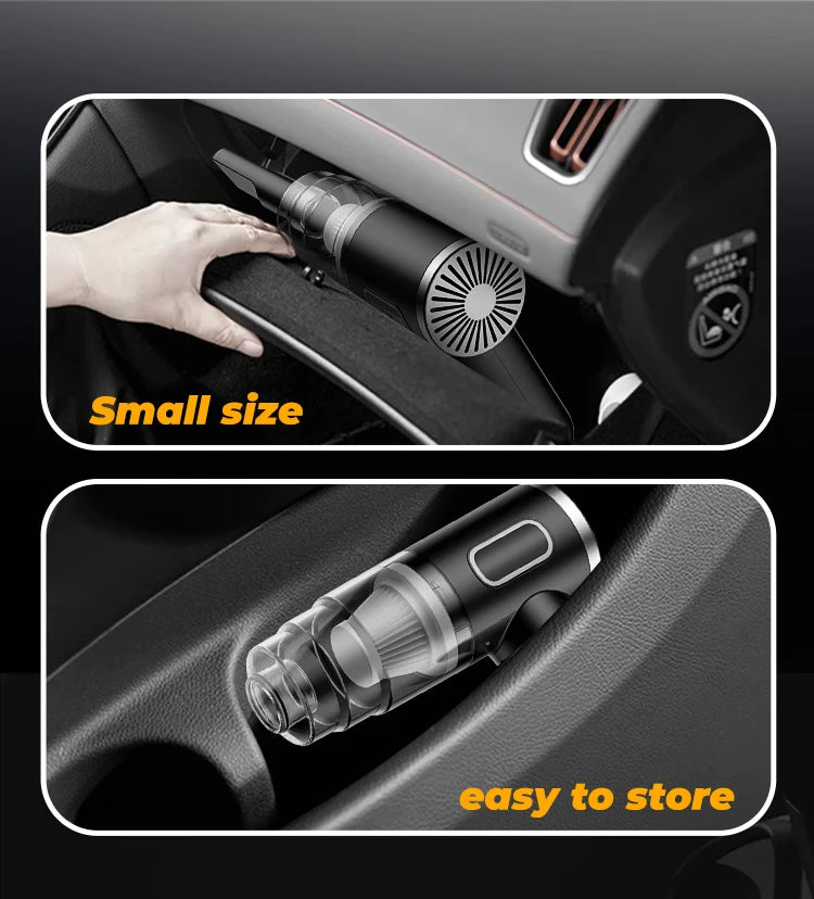 ABS Car Vacuum Cleaner Portable Powerful Wireless Vacuum Cleaner Hom
