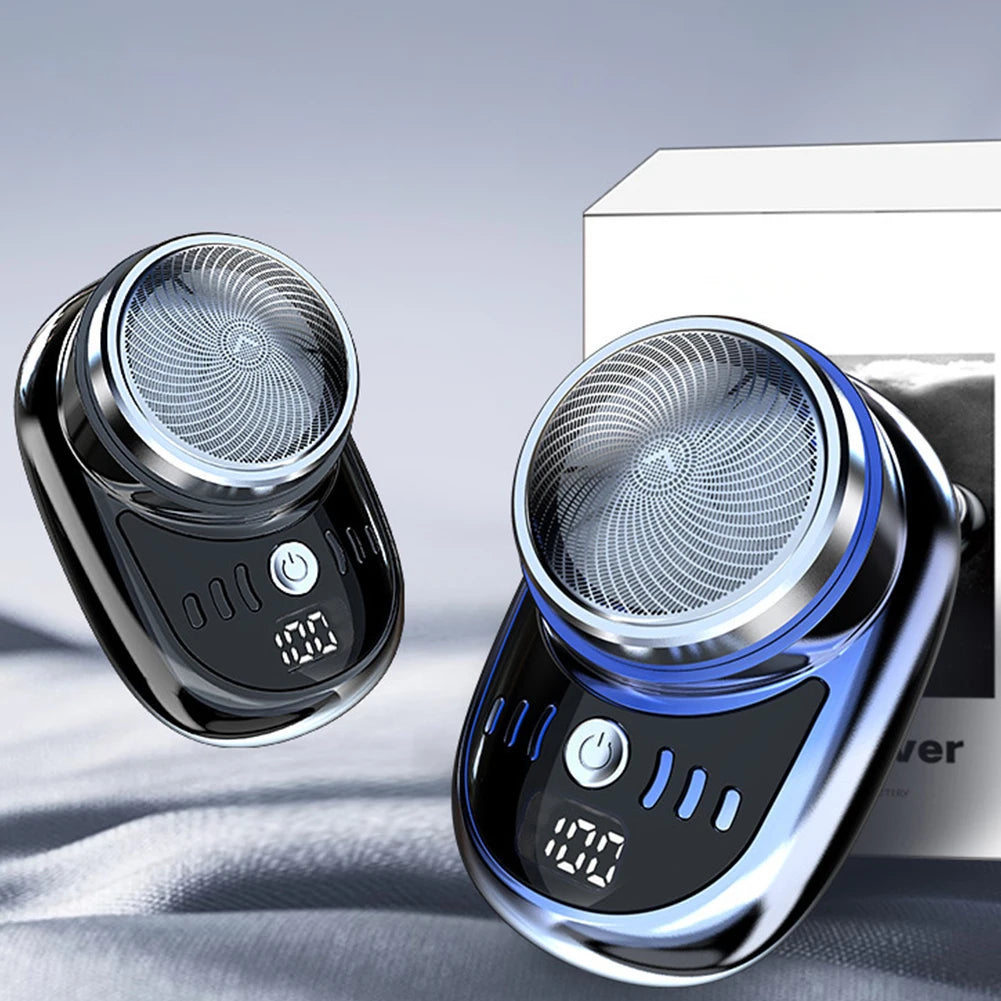 Men Mini Electric Travel Shaver USB Charging Face Beard Trimmer with