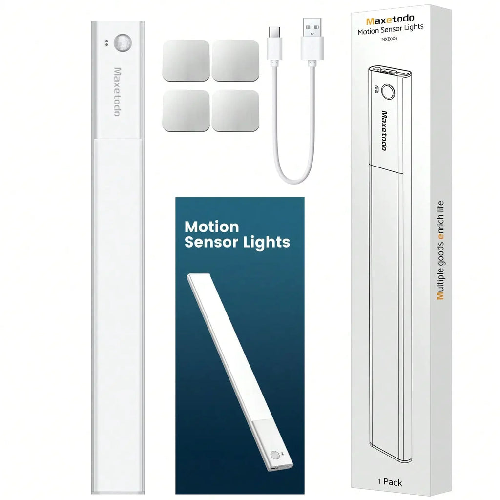 Under Cabinet Lights 64 LED Sensor Magnetic 3000mAh Rechargeable 3 C