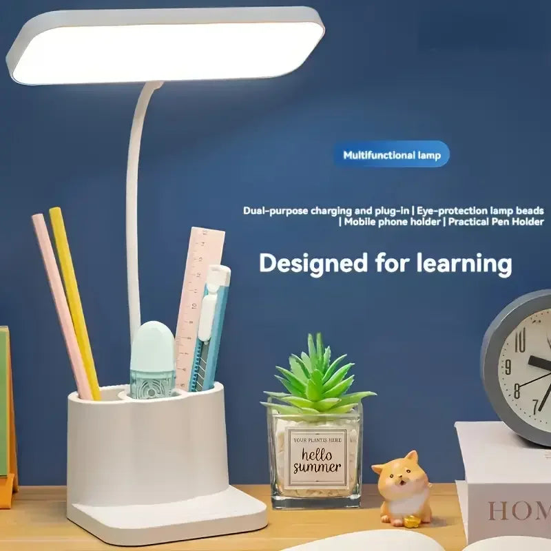 Adjustable LED Desktop Light with Touch, Eye Protection, 3 Color Tem