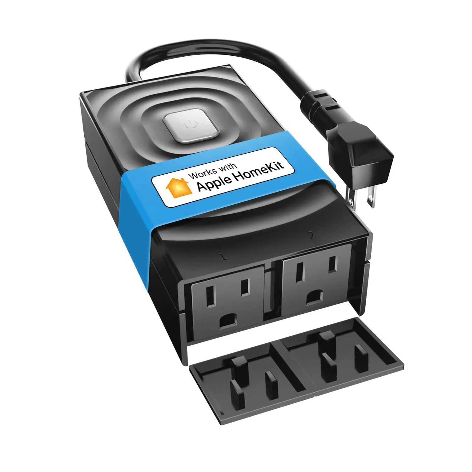 Meross HomeKit Outdoor Smart Plug Wi – Fi Outlet with 2 Grounded Soc