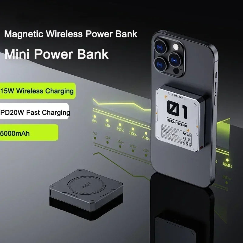 Magsafe Power Fast Charging Wireless Charging 5000mAh for Powerbank