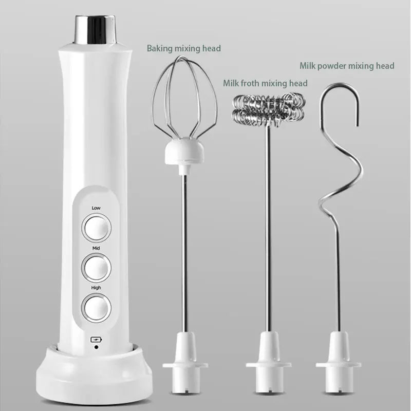 Wireless Milk Foam USB Rechargeable Handheld Electric Foam Maker 3 S